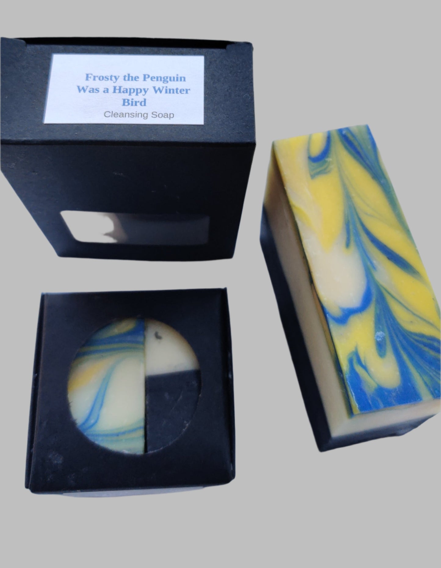 Frosty the Penguin ... Was Happy Winter Bird (Cold Process Soap)