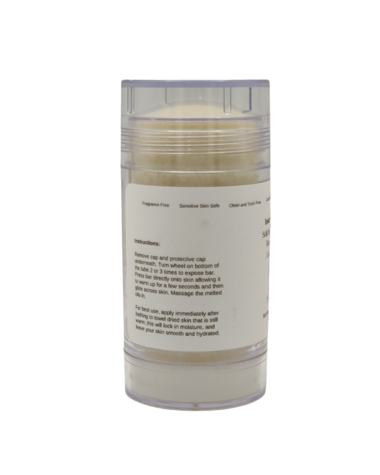 Instant Hydrator (Lotion Bar) Clear Twist Up Tube