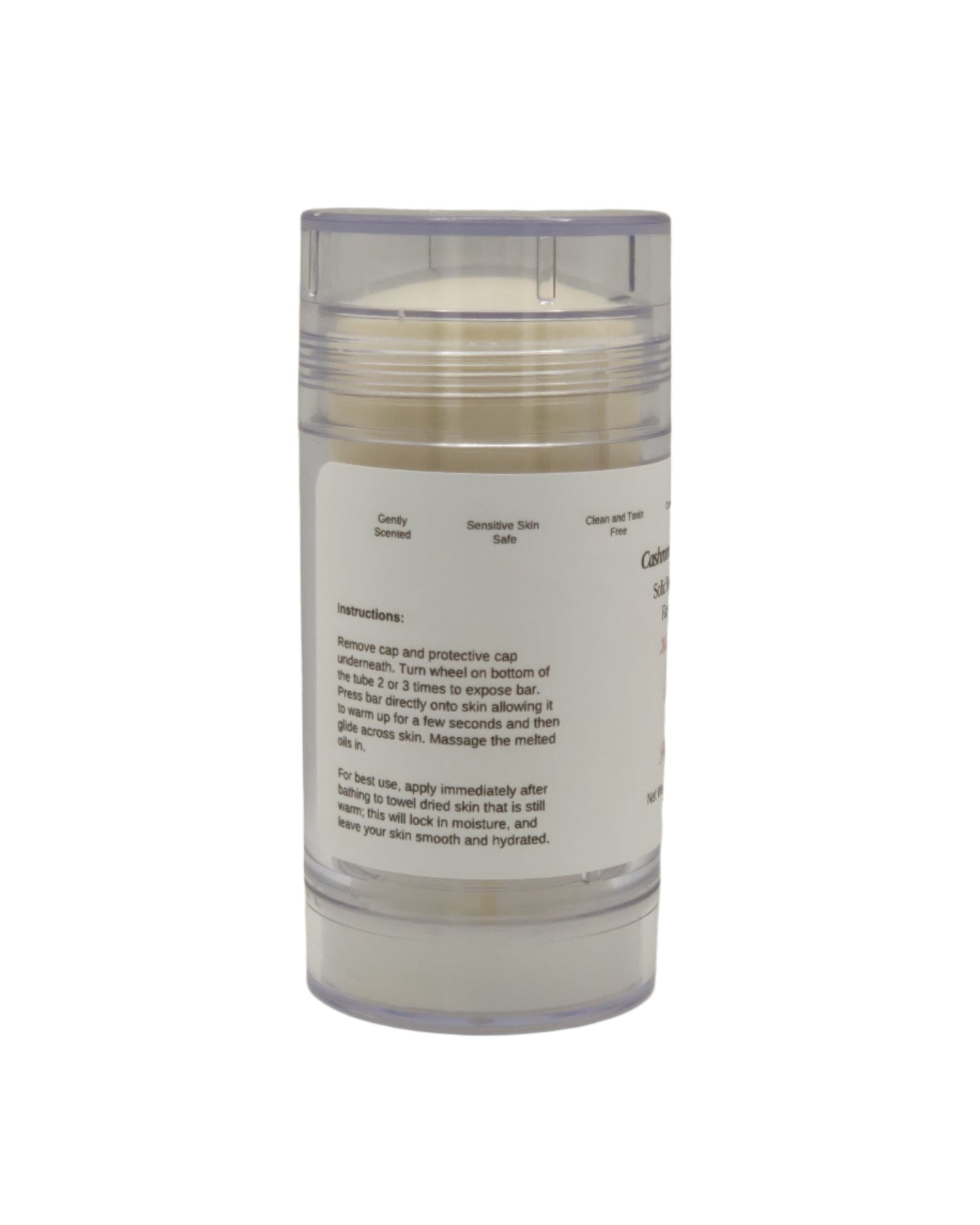 Cashmere Noir and Oud (Lotion Bar) Clear Twist Up Tube