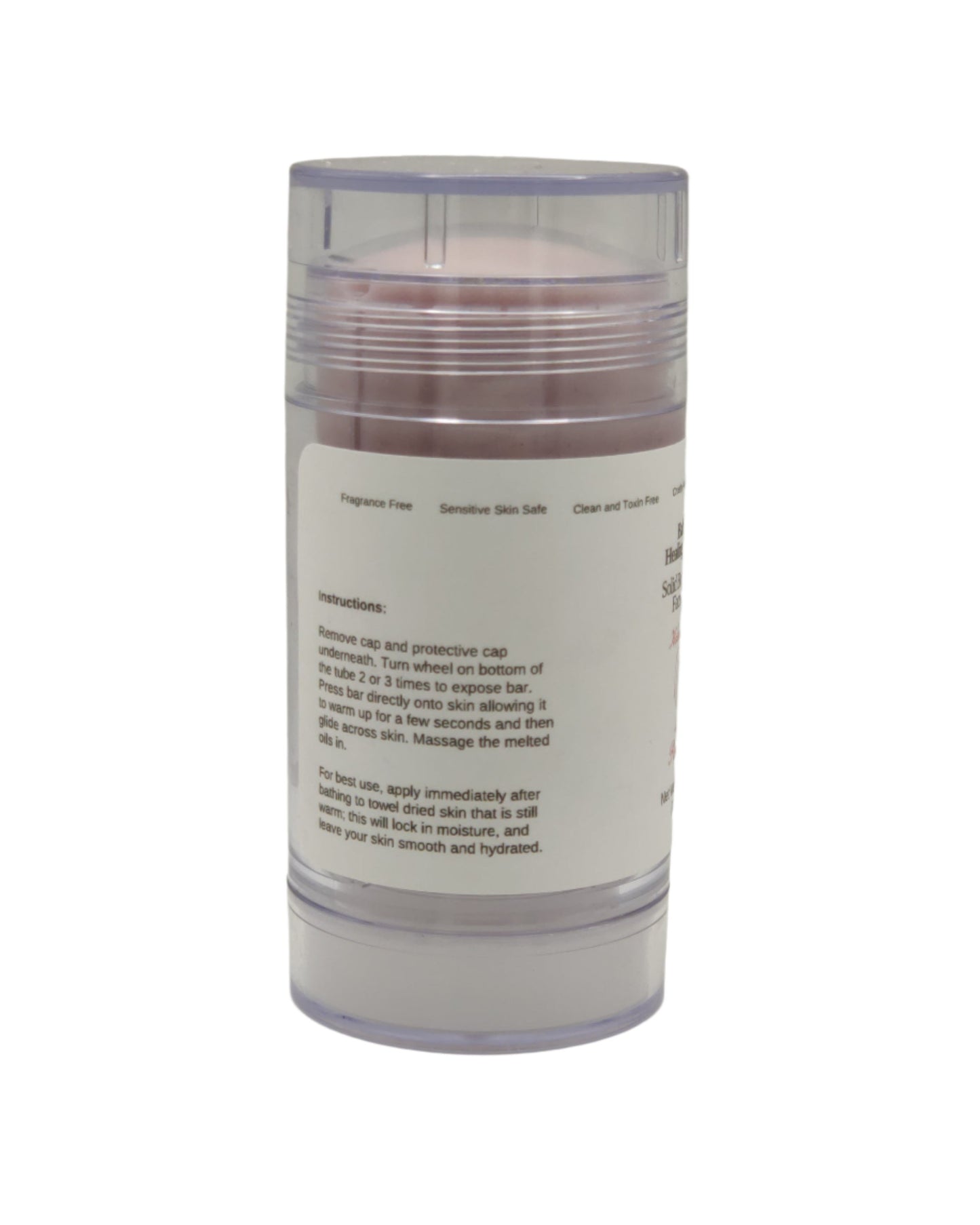 Babassu Oil (Lotion Bar) Clear Twist Up Tube