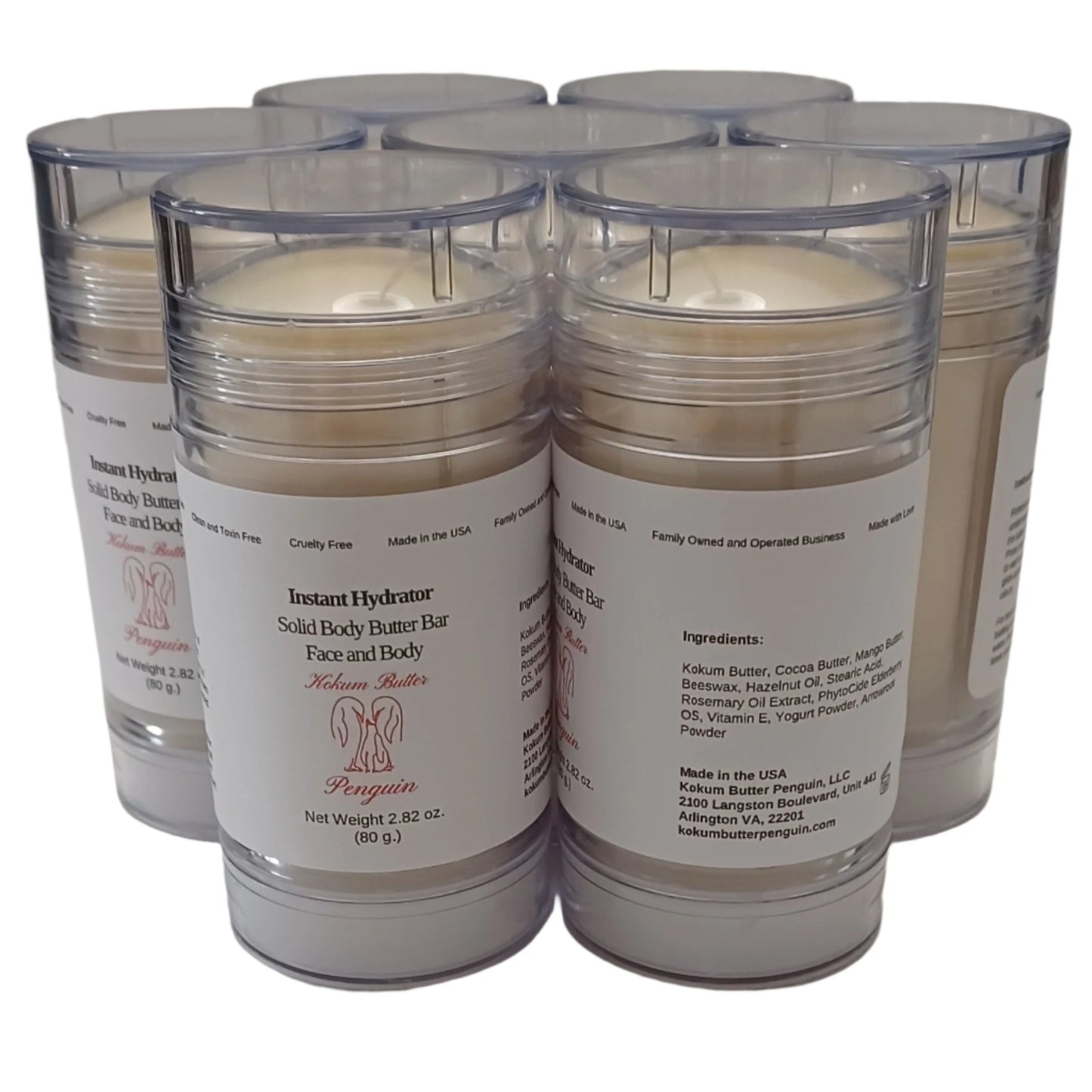 Instant Hydrator (Lotion Bar) Clear Twist Up Tube