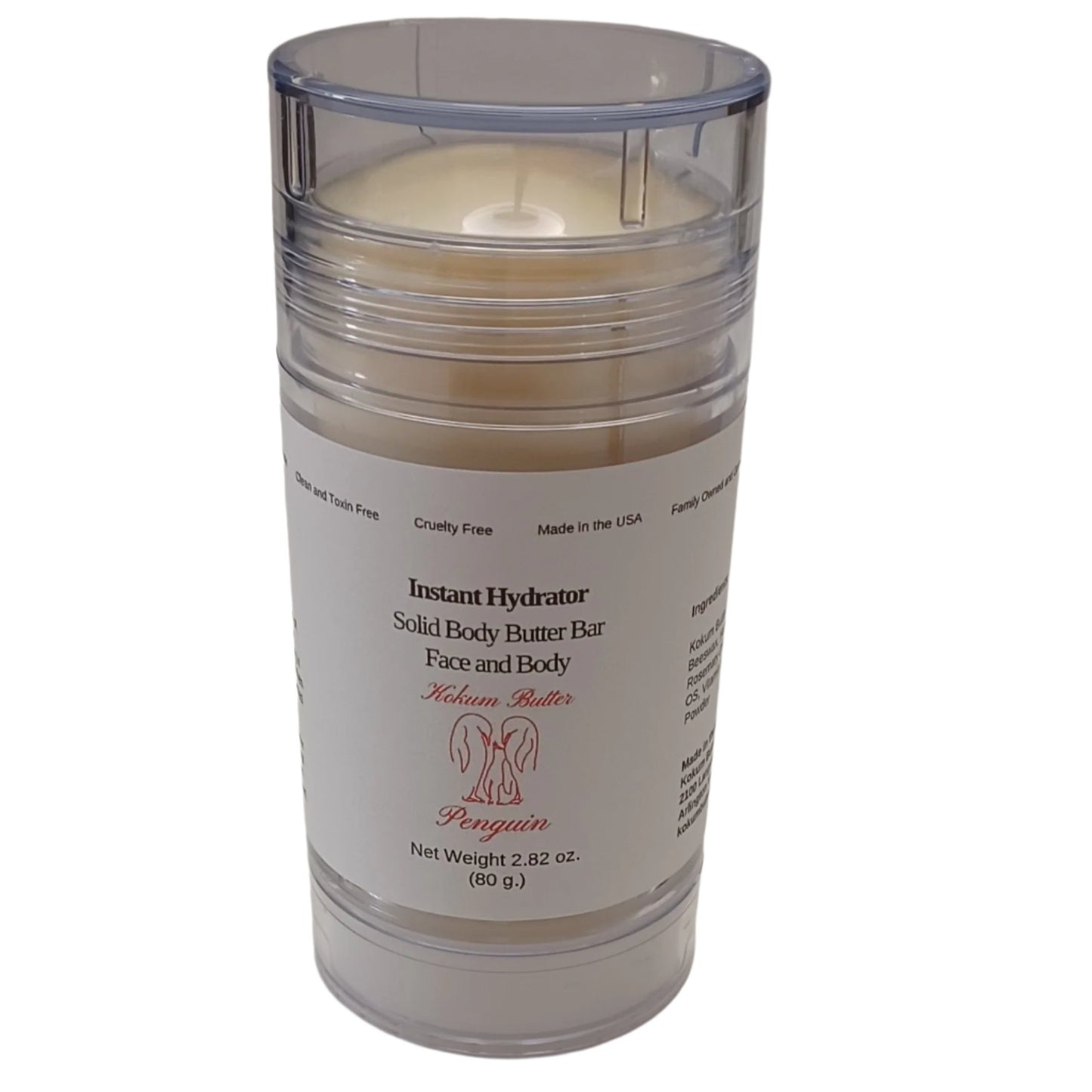 Instant Hydrator (Lotion Bar) Clear Twist Up Tube