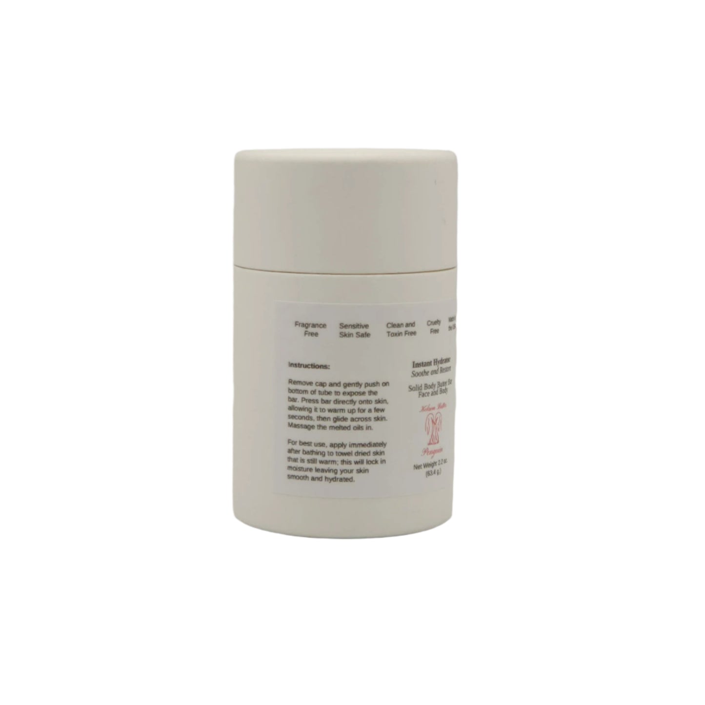 Instant Hydrator - Soothe and Restore (Lotion Bar) Pushup Paperboard Tube
