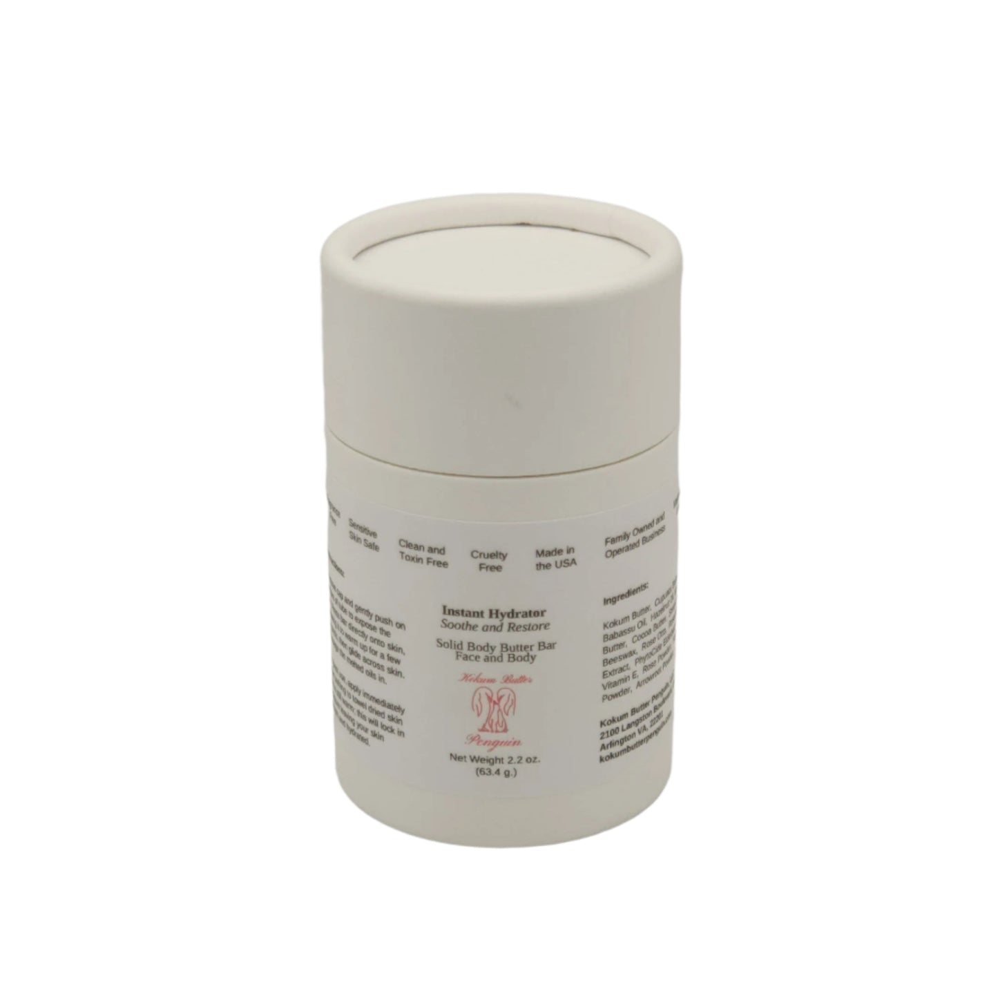 Instant Hydrator - Soothe and Restore (Lotion Bar) Pushup Paperboard Tube