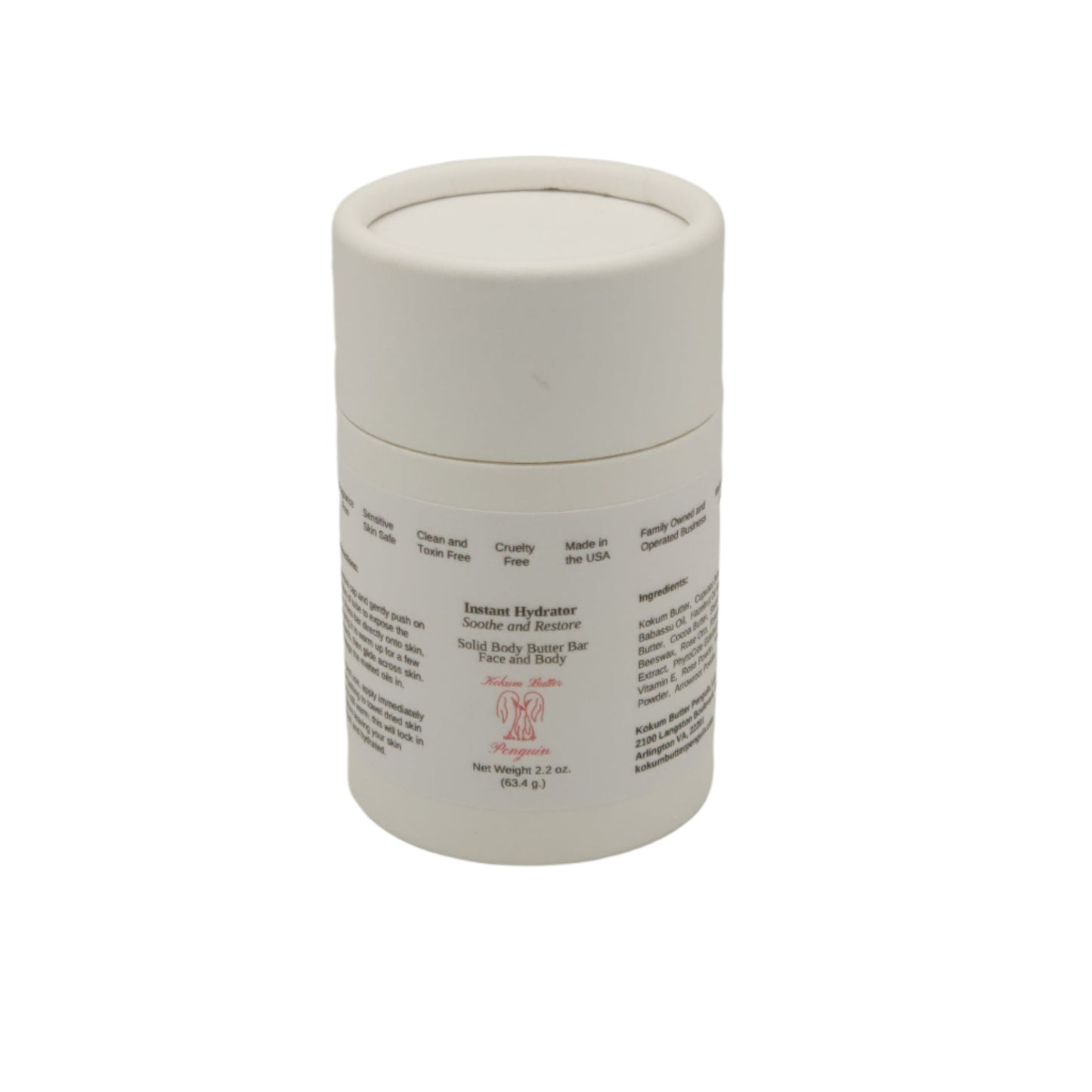 Instant Hydrator - Soothe and Restore (Lotion Bar) Pushup Paperboard Tube