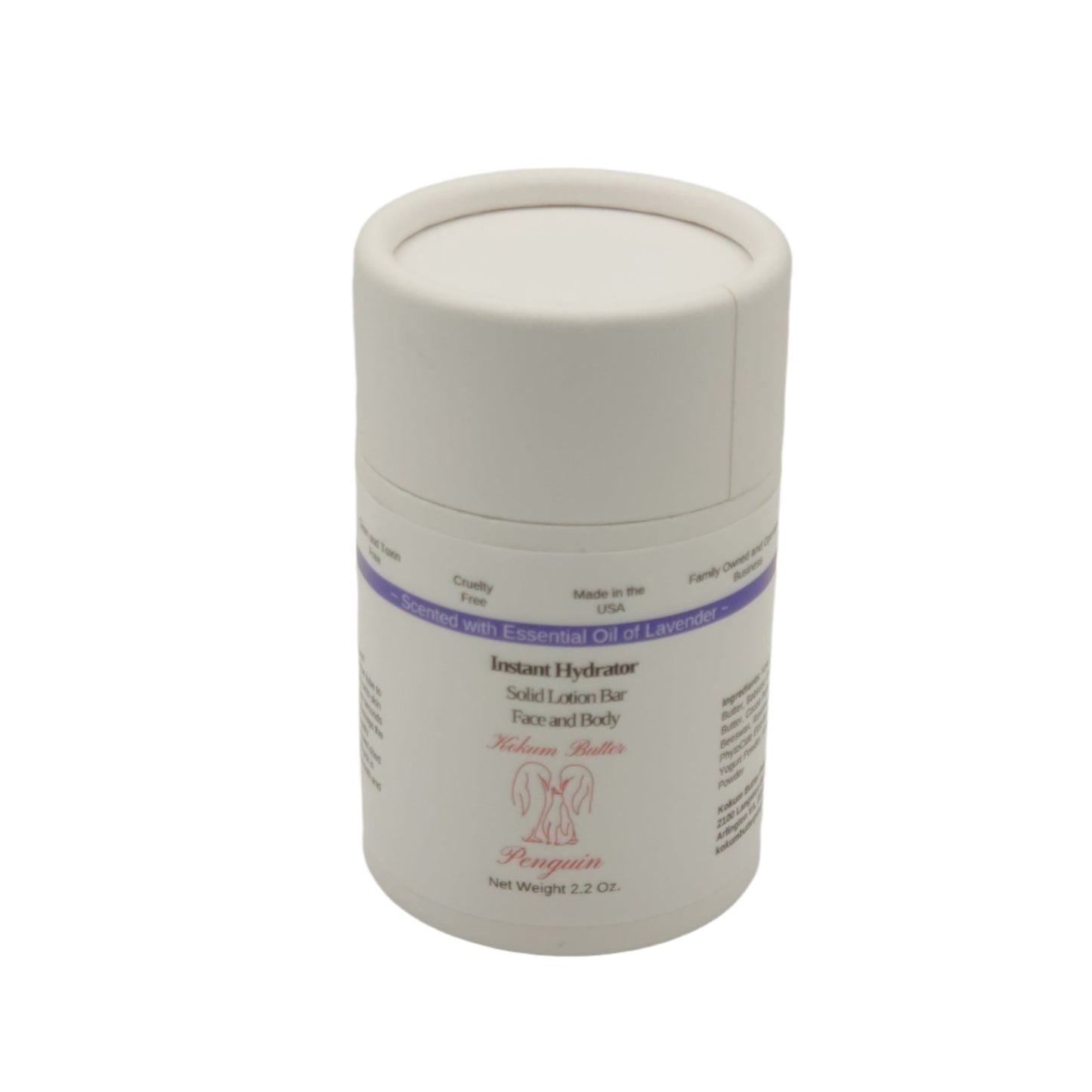 Instant Hydrator - Lavender (Lotion Bar) Pushup Paperboard Tube