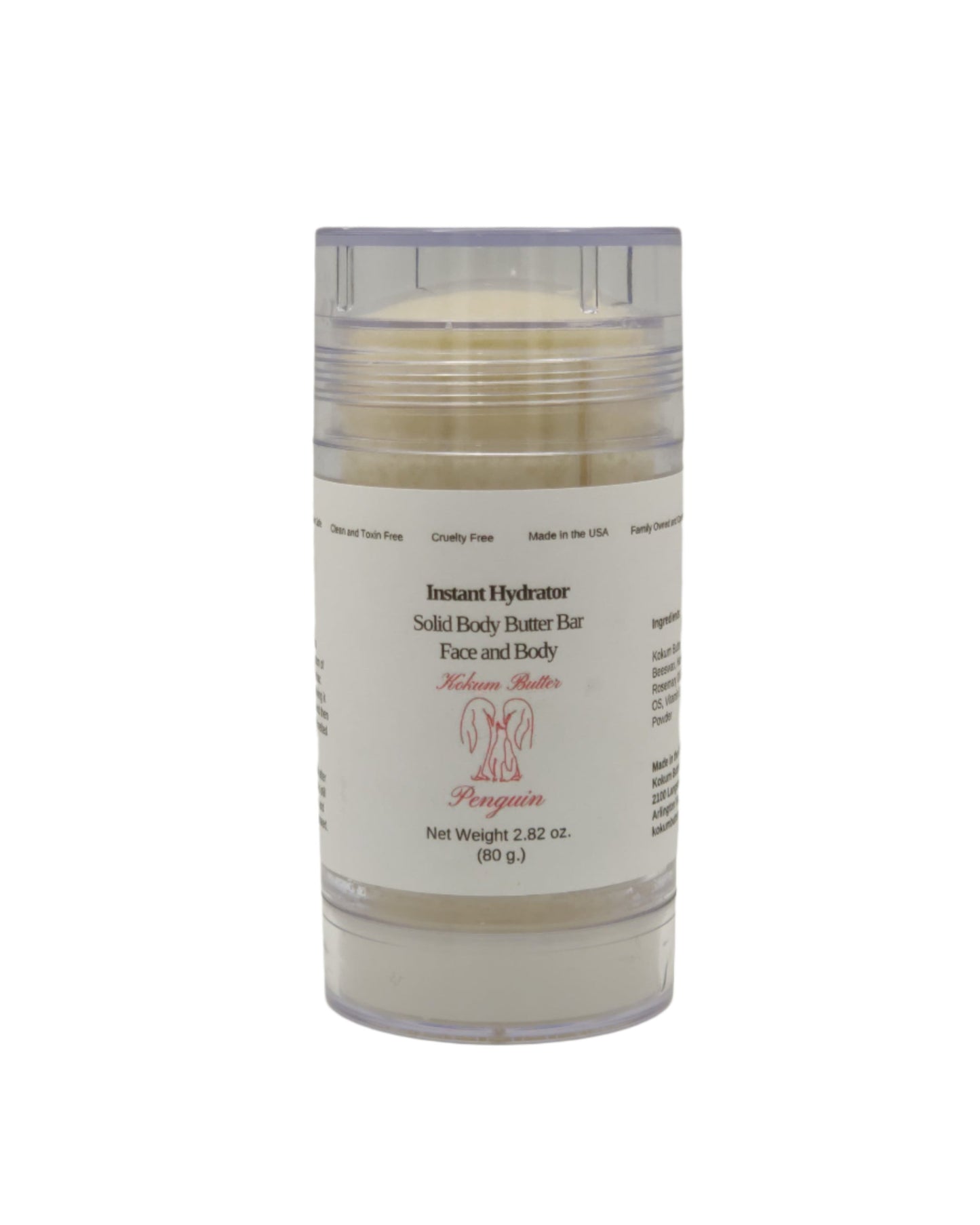 Instant Hydrator (Lotion Bar) Clear Twist Up Tube