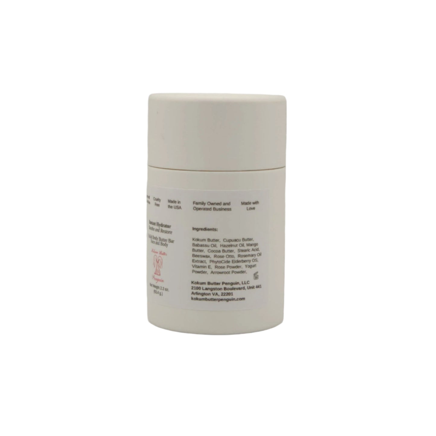 Instant Hydrator - Soothe and Restore (Lotion Bar) Pushup Paperboard Tube