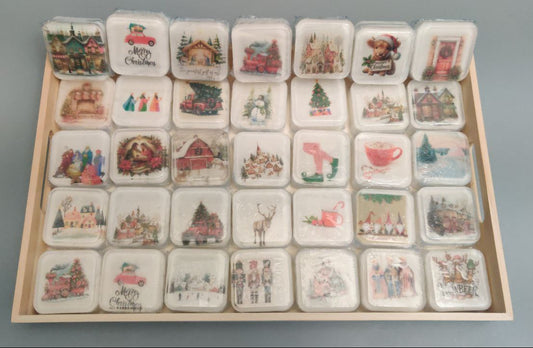 Christmas Image Embed Soaps (Fraser Fir)